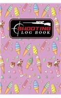 Shooting Log Book: Shooter Data Book, Shooters Journal, Shooting Journal, Shot Recording with Target Diagrams, Cute Ice Cream & Lollipop Cover(32 Shooting Log Books)