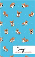 Corgi Dot Grid: 200 Page Notebook