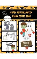 Crazy Fun Halloween Blank Comic Book