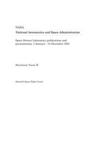 Space Science Laboratory Publications and Presentations, 1 January - 31 December 1991