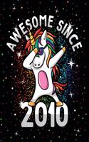 Unicorn Journal Awesome Since 2010 Activity Notebook