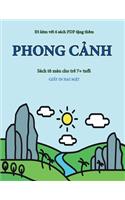 Sách tô màu cho trẻ 7+ tuổi (Phong cảnh )