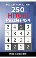 250 Hitori Puzzles 4x4