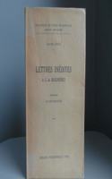 Auguste Comte: Lettres Inedites a C. de Blignieres