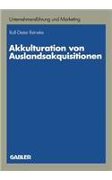 Akkulturation Von Auslandsakquisitionen