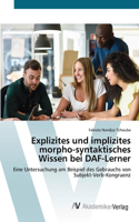 Explizites und implizites morpho-syntaktisches Wissen bei DAF-Lerner