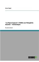 La Pipe d´opium (1838) von Théophile Gautier - Textanalyse