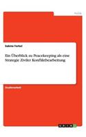 Überblick zu Peacekeeping als eine Strategie Ziviler Konfliktbearbeitung