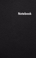 Dot Grid Notebook: Stylish Black Leather Print Notebook, 120 Dotted Pages 8.5 x 11 inches Large Journal - Softcover Color Trends Collection(Color Trends)