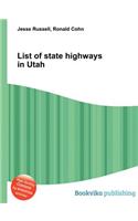 List of State Highways in Utah