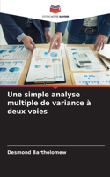 Une simple analyse multiple de variance à deux voies