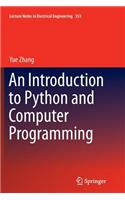 An Introduction to Python and Computer Programming: (353 Lecture Notes in Electrical Engineering)