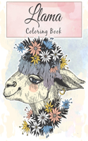 Llama Coloring Book