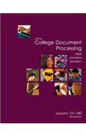 Gregg College Keyboarding & Document Processing (Gdp), Lessons 121-180 Text: Lessons 121-180