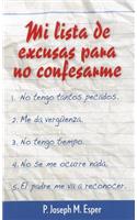 Mi Lista de Excusas Para No Confesarme