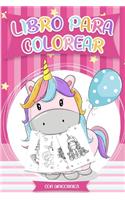 Libro para colorear con Unicornios