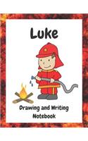 Luke: Drawing and Writing Notebook for Creative Boys