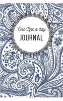 One Line A Day Journal