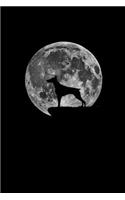 Doberman and moon: Notebook Journal Diary 110 Lined pages