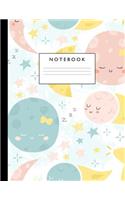 Notebook: Cute Lined Journal Ruled Composition Note Book to Draw and Write In for Girls and Boys - Home School Supplies for K-12 Grade Highschool and College: