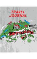 Travel Journal: Kid's Travel Journal. Simple, Fun Holiday Activity Diary And Scrapbook To Write, Draw And Stick-In. (Switzerland Map, Vacation Notebook, Swiss Adven