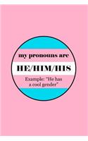 My Pronouns Are He/Him/His Example