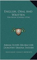 English, Oral and Written