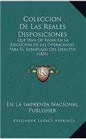 Coleccion De Las Reales Disposiciones