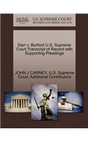 Darr V. Burford U.S. Supreme Court Transcript of Record with Supporting Pleadings