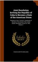 Joint Resolution Inviting the Republic of Cuba to Become a State of the American Union