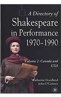 Directory of Shakespeare in Performance 1970-1990