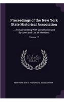 Proceedings of the New York State Historical Association