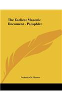 The Earliest Masonic Document - Pamphlet