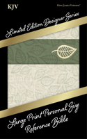 KJV Large Print Personal Size Reference Bible, Sage