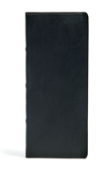 CSB Large Print Ultrathin Reference Bible, Black Premium Leather, Black Letter Edition