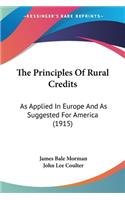 Principles Of Rural Credits