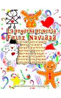 La pequeña princesa Feliz Navidad Libro de actividades Para los niños Juega y Diviértete Aprende a escribir Aprende a dibujar Alinear los puntos Decorar con Páginas Cuelgue las páginas