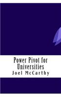 Power Pivot for Universities