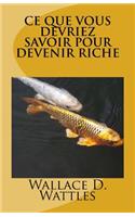 Ce que vous devriez savoir pour devenir riche