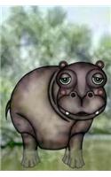 Such a Cute Little Hippo Illustration Art Journal
