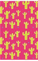 Bullet Journal: Cute Pink Cactus Dotted Grid Notebook (5.5 X 8.5): 130+ Pages of Dot Grid Paper with Girly Cactus Cover