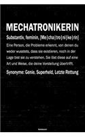 Mechatronikerin Notizbuch: Mechatronikerin Journal DIN A5 liniert 120 Seiten Geschenk