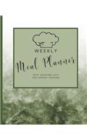Weekkly Meal Planner: With Shopping Lists and Expense Tracking - Bonus Section - Family Meal Planning Ideas(1 Healthy Meal Planners and Recipe Notebook Organizers)