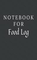 Notebook For Food Log