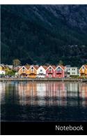 Notebook: Norway, Mountains, Ship, Fjord Notebook / Journal / Diary / Composition book - 6 x 9 inches (15,24 x 22,86 cm), 150 pages, glossy finish.