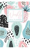Week Meal Planner: Fruits Cover, 52 Week Meal Planner & Grocery List, Menu Planning Pages Prep Shopping List, Eat Records Journal Diary Notebook Log Book Keep Track Fo