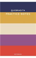 Quebradita Practice Notes: Cute Stripped Autumn Themed Dancing Notebook for Serious Dance Lovers - 6"x9" 100 Pages Journal