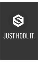 Just Hodl It Iostoken Notebook: Lined Journal, 120 Pages, 6 x 9, Affordable Cryptocurrency, Blockchain Crypto Gift Journal Matte Finish