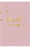 Brooke: Personalized Journal to Write In - Rose Gold Line Journal