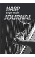 Harp Player Music Journal: Music Blank Sheets Notebook for Musicians and Songwriters.(22 Awesome Music Notebooks)